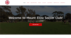 Desktop Screenshot of mountelizasoccerclub.com.au